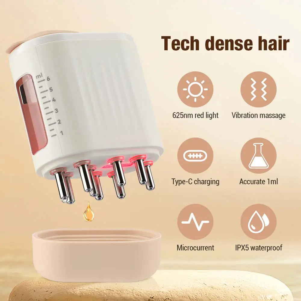 Electric Scalp Scrubber Cordless Hair Scalp Massager Head Scratching Massager for Hair Growth Deep Cleansing Red Light Therapy